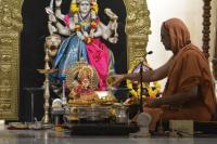 HH Swamiji performing Shri Devi Pujana